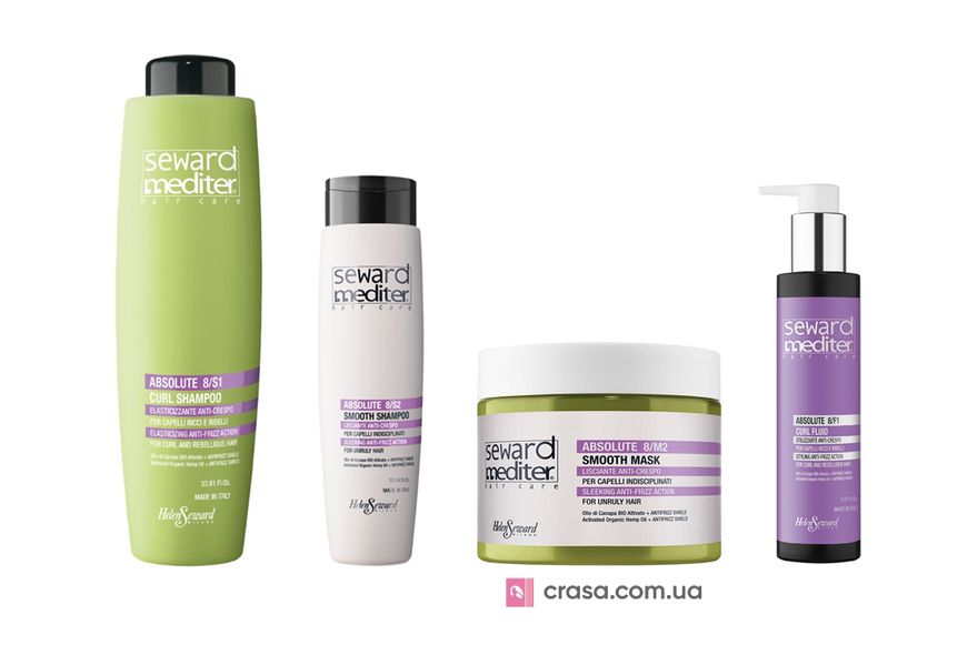 Дисциплінуючий шампунь для нормального і кучерявого волосся Helen Seward Absolute Curl Shampoo 8/S1 (1000 мл.) 1355 фото