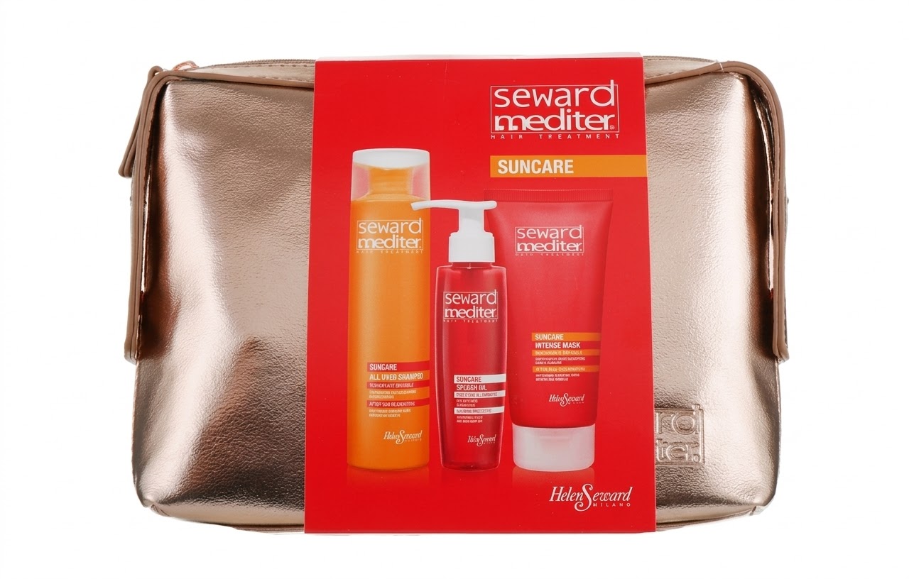 Дорожній набір косметики Helen Seward Mediter Suncare Travel Kit - шампунь, маска, олія Україна